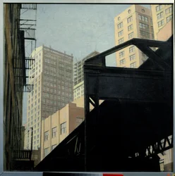 View Of New York, 1900-tal (olja på duk)