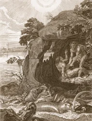 Aristeus tvingar Proteus att avslöja sina orakel, 1731