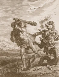 Hercules bekämpar den lerniska hydran, 1731