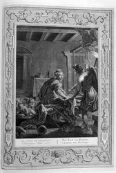 Penelope vid sin vävstol, 1733