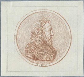 Porträtt av kung Henrik II av Frankrike, andra hälften av 1600-talet.