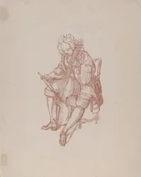 The Bass Viol Player, 1707