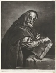 Filosof med en kompass och en bok Philosophers Portraits (serietitel)