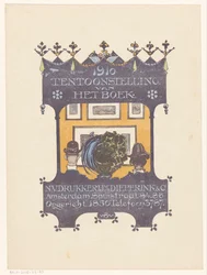Annons från Amsterdams sten- och boktryckeri Dieperink & Co 1910 Utställning av boken (titel på objekt)