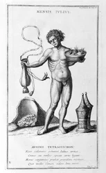 En representation av juli 1757.