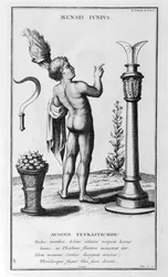 En representation av juni 1757.