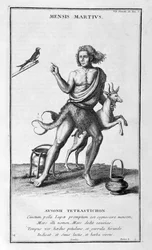 En representation av mars 1757.