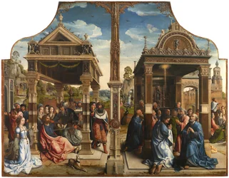 Altartavla med de heliga Thomas och Mattias, cirka 1510-1520