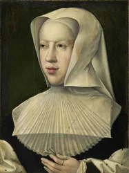 Porträtt av Margareta av Österrike 1480-1530.