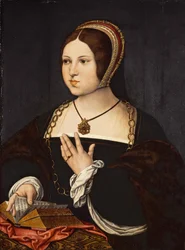 Porträtt av Marie Haneton, ca 1518.