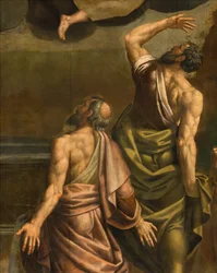Apsid, altartavla av Bernardino Gatti kallad Il Sojaro kompletterad av Giovanni Battista Trotti kallad IL Malosso, Jungfruns antagande