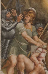 Counterfaccata, Bernardino Gatti, Uppståndelse 1529, detalj