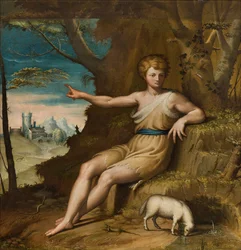 Chapel of Our Lady of the People, andra spannets sydsida, Bernardino Campi, San Giovanni nel Desert 1569