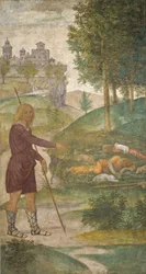 Cephalus och nymferna, ca 1520-1522 (fresk)