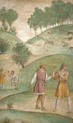 Cephalus olyckor, ca 1520-1522 (fresk)