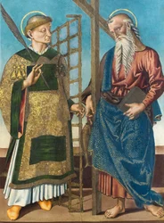 Saint Lawrence och Andrew, första kvartalet 1500-talet (olja på panel)