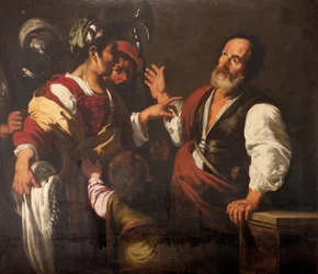 The Denial of Saint Peter (olja på duk)