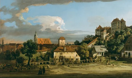 Pirna: Övre porten från söder, mitten av 1750-talet