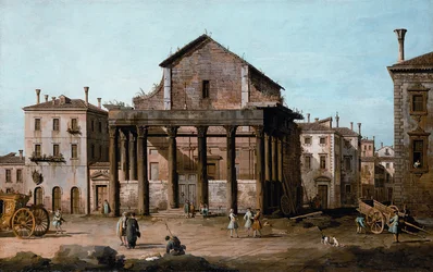 Rom - Antoninus och Faustinas tempel i Forum, c.1742-43