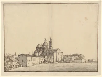 Santa Giustina och Prato della Valle i Padua