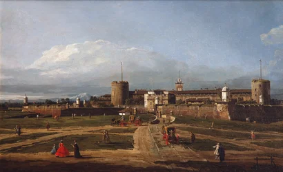 Castello Sforzesco i Milano, ca 1744