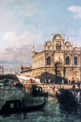 Rio dei Mendicanti och Scuola di San Marco (olja på duk)