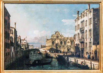 Rio dei Mendicanti och Scuola di San Marco (olja på duk)