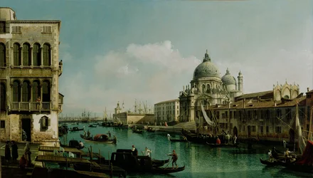 Utsikt över Canal Grande och Punta della Dogana, ca 1743