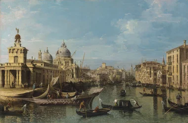 Venedig: Entrén till Canal Grande, ca 1720-80 (olja och duk)