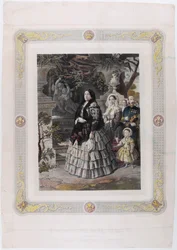 HENNES MAJESTÄT Drottningen ISABEL II. och hennes högtidliga dotter HENNES FRIDLIGASTE HÖGHET PRINSESSAN AV AS
