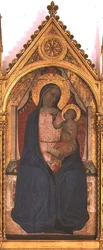 Madonna och barn (tempera på panel)