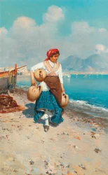 På stranden i Naples