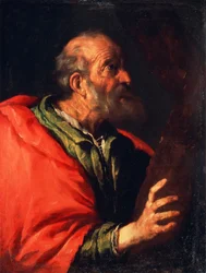 Chef för en gammal man aposteln Petrus, 1600-talet