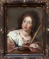 Sankta Katarina av Alexandria (ca 290- martyr 307). Målning av Bernardo Strozzi, känd som Cappucino (1581-1644), olja på duk, före 1630. Italiensk konst 1600-talet. Staatsgalerie, Stuttgart (Tyskland).