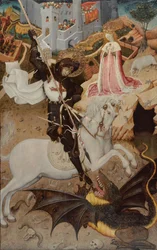 Saint George dödar draken, 1434-1435