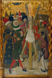 Martyrskapet av Saint Eulalia av Barcelona (289-304) - Målning av Bernat Martorell (1390-1452), tempera på trä (132,3x93,2 cm), cirka 1442-1445 - Martyrskapet av Saint Eulalia, Tempera på panel av Bernat Martorell den äldre, ca 1442-1445 - Museu Nacional