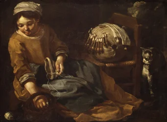 Spetsmakaren, ca. 1665.