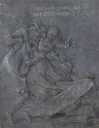 Par älskare med Djävulen och Amor, 1503