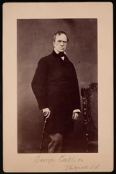 Porträtt av George Catlin 1796-1872, cirka 1867.