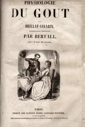 Titelsida för "Smakens fysiologi" av Brillat Savarin - Titelsida för "La Physiologie du gout" av Jean Anthelme Brillat Savarin (Brillat-Savarin