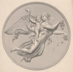 Morgon, tecknad av F. R. Roffe (fl.1850-63), graverad av William Callio Roffe (1817-89), mitten av 1800-talet (reproduktion av gravyr)