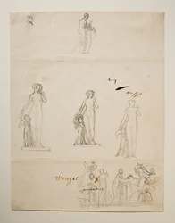 Paris och de tre gudinnorna. Venus och Amor