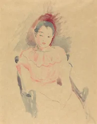 Sittande flicka, 1894.