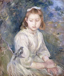 Liten flicka med en fågel, 1891