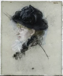 Mademoiselle Louise Rieser i hatt