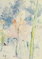 Rött träd i en skog, 1893