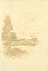 Reflections in the Seine, 1890 (akvarell på papper)