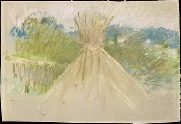 Den lilla höstacken, 1882 (pastell på papper)