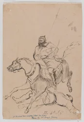The 4th Irregular Cavalry, ca 1845 (akvarell)