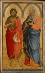 De heliga Johannes Döparen och Matteus, möjligen 1433.